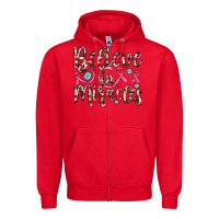 Red believe in miracles Zipper Hoodie - JahusDesignShop