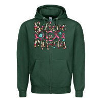 Sports Green believe in miracles Zipper Hoodie - JahusDesignShop