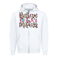 White believe in miracles Zipper Hoodie - JahusDesignShop