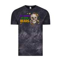 Cloud Black on tuesdays we wear beads skull Vintage Tee - FaDigitalArtStudio