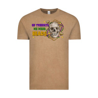 Vintage Coffee on tuesdays we wear beads skull Vintage Tee - FaDigitalArtStudio
