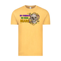 Vintage Mustard on tuesdays we wear beads skull Vintage Tee - FaDigitalArtStudio