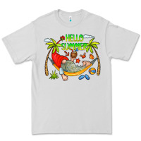 Dove Grey Hello Summer Premium Tee - CowCowDesign