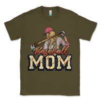 Army Green Baseball mom Classic Tee - HowdyJamesFarm