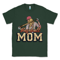 Sports Green Baseball mom Classic Tee - HowdyJamesFarm