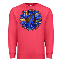 Cardinal Colon Cancer Awareness sunflower Premium Sweatshirt - RanaPortraitStore