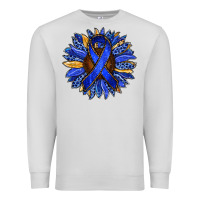 Dove Grey Colon Cancer Awareness sunflower Premium Sweatshirt - RanaPortraitStore