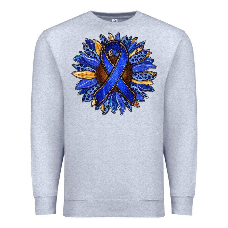 Colon Cancer Awareness Sunflower Premium Sweatshirt by RanaPortraitStore | Teevron