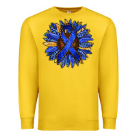 Lemon Colon Cancer Awareness sunflower Premium Sweatshirt - RanaPortraitStore