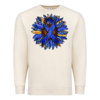 Sandshell Colon Cancer Awareness sunflower Premium Sweatshirt - RanaPortraitStore