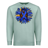 Seafoam Colon Cancer Awareness sunflower Premium Sweatshirt - RanaPortraitStore