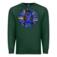 Sports Green Colon Cancer Awareness sunflower Premium Sweatshirt - RanaPortraitStore