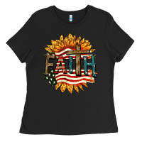 Black Faith USA Ladies Tee - FaDigitalArtStudio