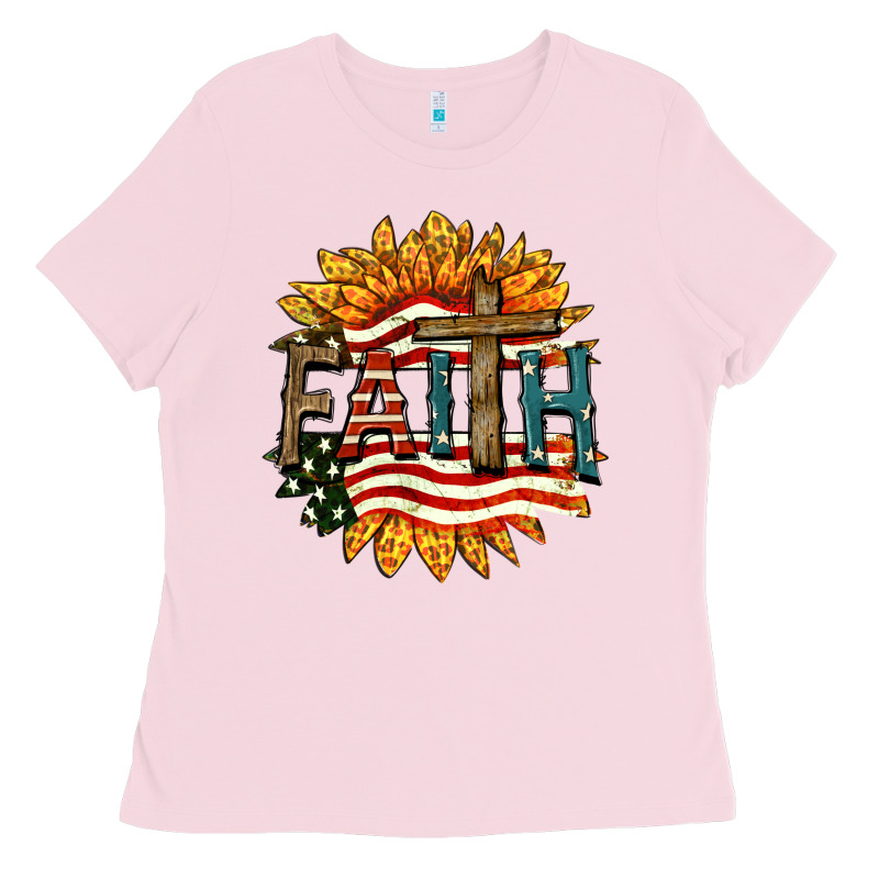 Faith Usa Ladies Tee by FaDigitalArtStudio | Teevron