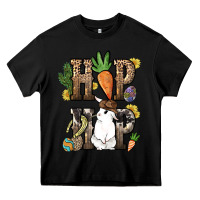 Black Hip hop Easter Bunny Easter Day Heavy Core Tee - HowdyJamesFarm