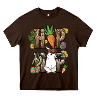 Chocolate Brown Hip hop Easter Bunny Easter Day Heavy Core Tee - HowdyJamesFarm