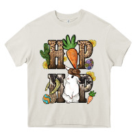 Cream Hip hop Easter Bunny Easter Day Heavy Core Tee - HowdyJamesFarm
