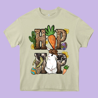 Hip Hop Easter Bunny Easter Day Heavy Core Tee Designed By Howdyjamesfarm