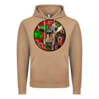 Vintage Coffee moose buck deer christmas Vintage Hoodie - LillyAllenDesigns