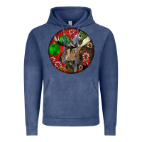 Vintage Denim moose buck deer christmas Vintage Hoodie - LillyAllenDesigns