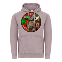 Moose Buck Deer Christmas Vintage Hoodie | Teevron
