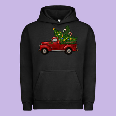 Christmas Trees With Truck Urban Hoodie Designed By Ranaportraitstore
