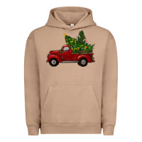 Pigment Burro Christmas Trees With Truck Urban Hoodie - RanaPortraitStore