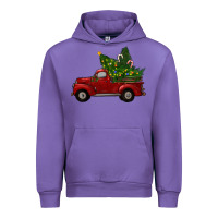 Tulip Christmas Trees With Truck Urban Hoodie - RanaPortraitStore