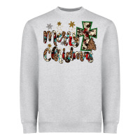 Heather Grey merry christmas Heavyweight Sweatshirt - JahusDesignShop