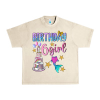 Sandshell birthday girl 6 Urban Heavy Tee - BundleAndBundleShop