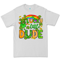 Dove Grey St. Patrick's Lucky little dude Premium Tee - OliviaCreatesArt
