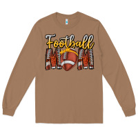 Toasted Coconut Football Mom Long Sleeve Tee - CowhideDigitalArt