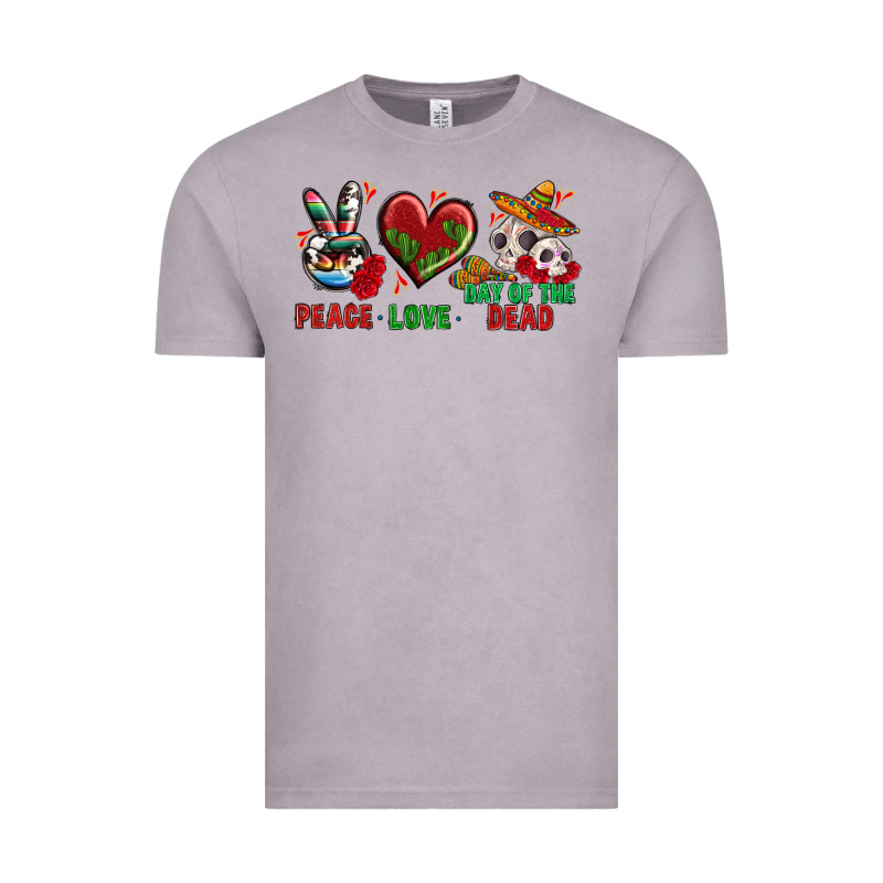 Peace Love Day Of The Dead Vintage Tee by BundleAndBundleShop | Teevron