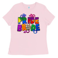 Bubblegum Pink Pride bride Ladies Tee - FaDigitalArtStudio