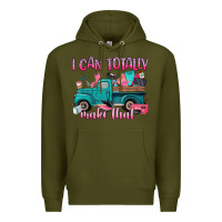 Army Green i can totally make that Premium Hoodie - Artiststas