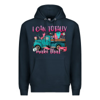 Navy i can totally make that Premium Hoodie - Artiststas