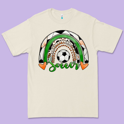 Soccer Rainbow Premium Tee Designed By Ranaportraitstore