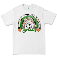 White Soccer Rainbow Premium Tee - RanaPortraitStore