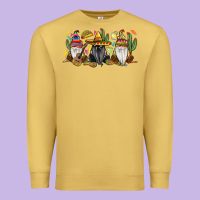 Mexican Gnomes Premium Sweatshirt Designed By Ranaportraitstore
