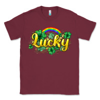 Burgundy Lucky St. Patrick's Day Classic Tee - HowdyJamesFarm