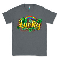 Charcoal Heather Lucky St. Patrick's Day Classic Tee - HowdyJamesFarm