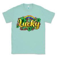 Seafoam Lucky St. Patrick's Day Classic Tee - HowdyJamesFarm