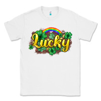 White Lucky St. Patrick's Day Classic Tee - HowdyJamesFarm