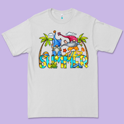 Summer Gnomes Premium Tee Designed By Cowcowdesign