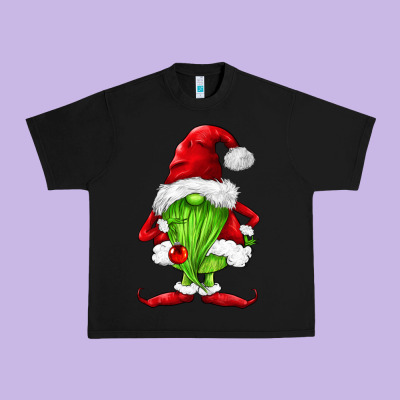 Green Christmas Gnomes Urban Heavy Tee Designed By Fadigitalartstudio