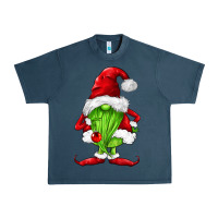 Midnight Navy green christmas gnomes Urban Heavy Tee - FaDigitalArtStudio