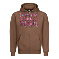 Chestnut i wear pink for my mom Zipper Hoodie - JahusDesignShop