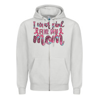 Dove Grey i wear pink for my mom Zipper Hoodie - JahusDesignShop