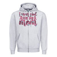 Heather Grey i wear pink for my mom Zipper Hoodie - JahusDesignShop