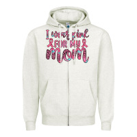 Oatmeal Heather i wear pink for my mom Zipper Hoodie - JahusDesignShop